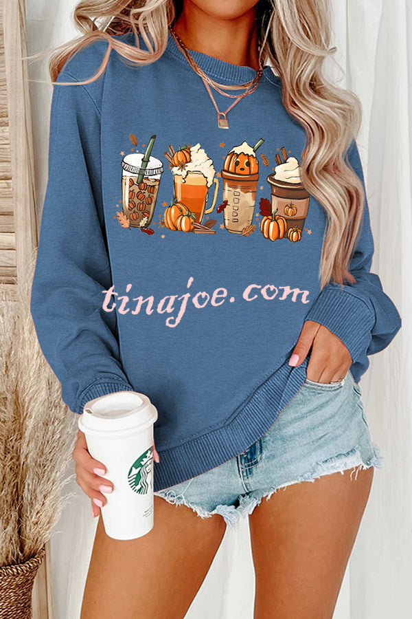 Halloween Creative Print Casual Long Sleeved Sweatshirt