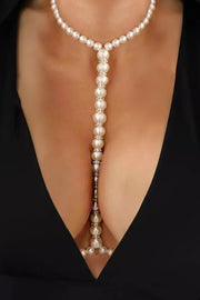 Simple Pearl Beaded Body Necklace