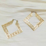 Hollow Geometric Pattern Earrings