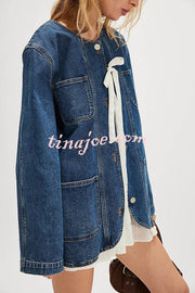 Fashionable Retro Casual Loose Denim Jacket