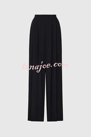 Show Exquisiteness High Rise Pleated Wide Leg Pants