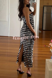 Glamour Glow Sequin Spaghetti Strap Birthday Party Midi Dress