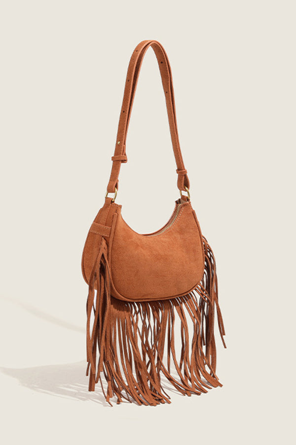 Temperament Urban Leisure Tassel Shoulder Bag