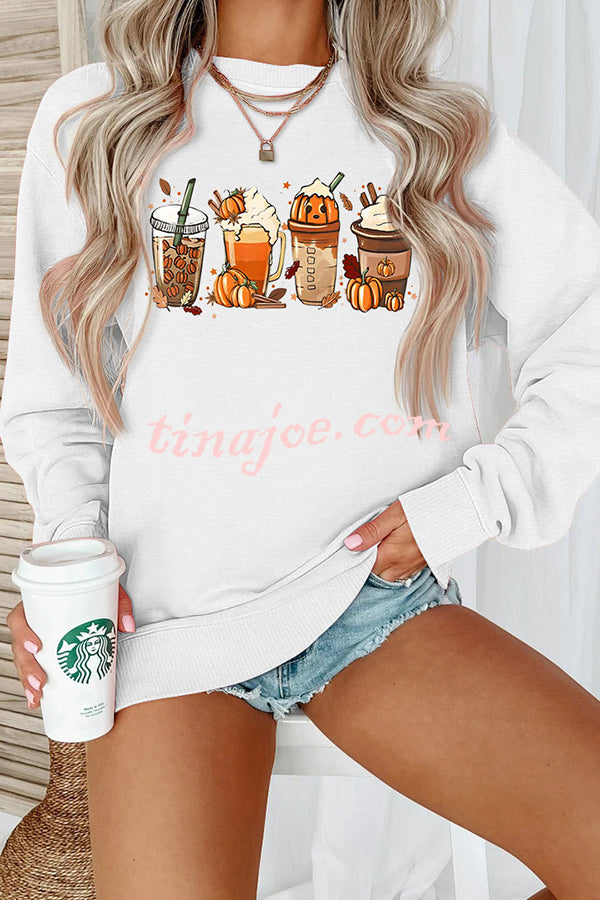 Halloween Creative Print Casual Long Sleeved Sweatshirt