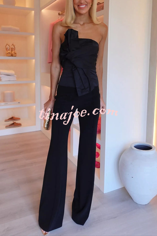 Invite Only High Waist Stretch Flared Pants