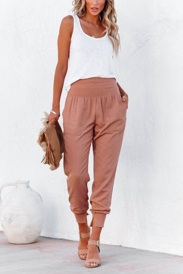 Hot and Bothered Pocketed Cotton Joggers