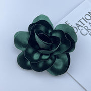 Satin Fabric Flower All-match Brooch