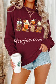 Halloween Creative Print Casual Long Sleeved Sweatshirt
