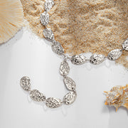 Fashion Irregular Baroque Style Teardrop-shaped Pendant Necklace