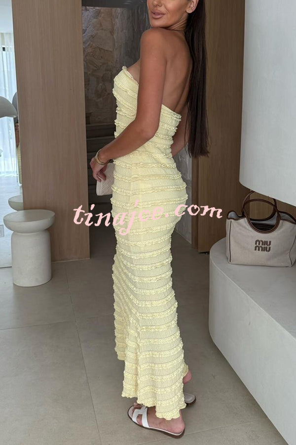 Sexy Off-shoulder Backless Slim Fit Elegant Maxi Dress