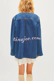 Fashionable Retro Casual Loose Denim Jacket