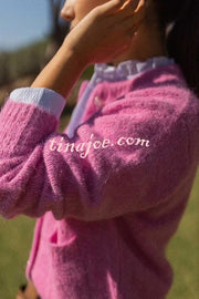 Falling for You Knit Long Sleeve Pocket Relaxed Cardigan