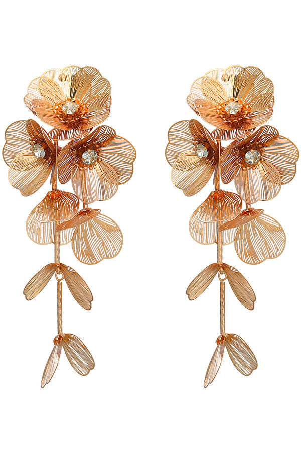 Alloy Flower Earrings