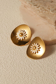 Fashionable Daisy Disc Earrings