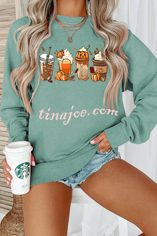 Halloween Creative Print Casual Long Sleeved Sweatshirt
