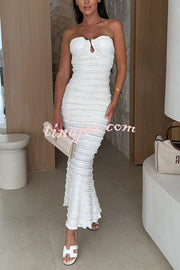 Sexy Off-shoulder Backless Slim Fit Elegant Maxi Dress
