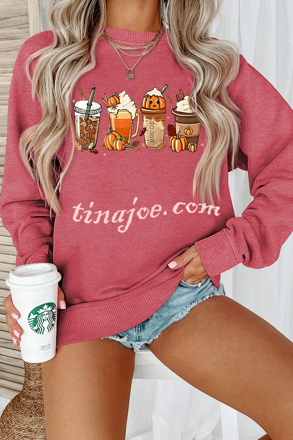 Halloween Creative Print Casual Long Sleeved Sweatshirt