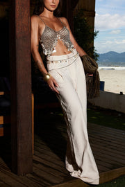 Fashion Sequin Tassel Alloy Body Chain