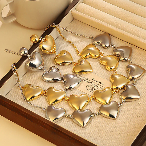 Fashionable and Simple Heart-shaped Jewelry