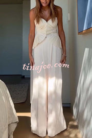 Show Exquisiteness High Rise Pleated Wide Leg Pants