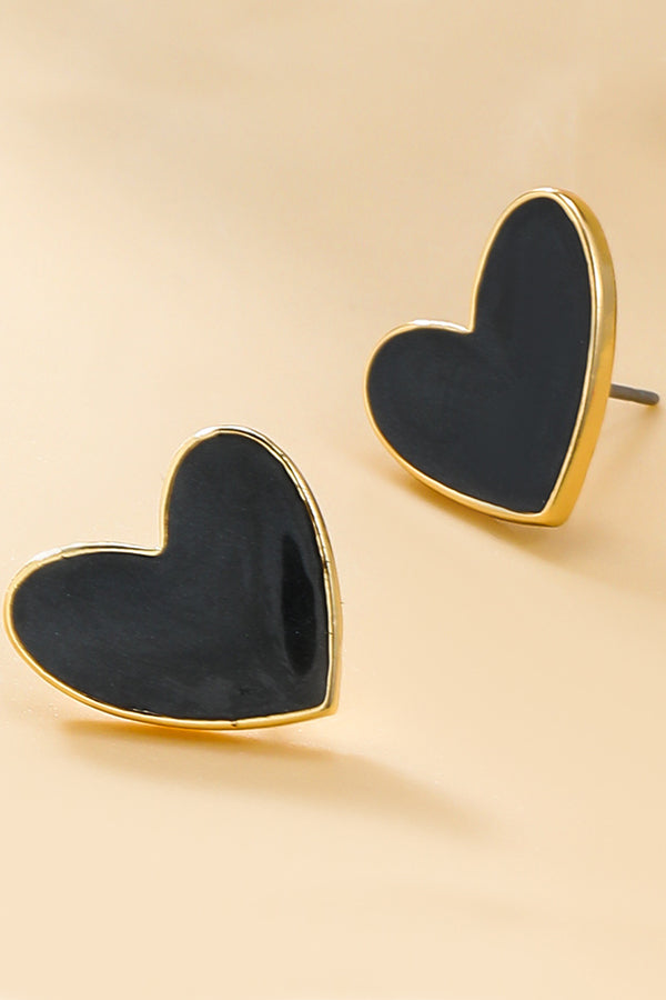 Alloy Love Shaped Earrings