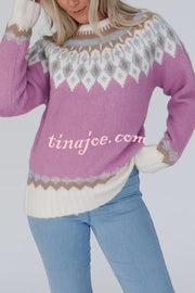 Christmas Thickened Round Neck Long Sleeve Knitted Sweater