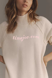 Holiday Cutie Knit Long Sleeve Turtleneck Tulle Twofer Mini Dress