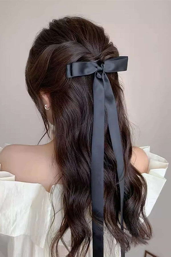 Bow Tassel Ribbon Hairpin