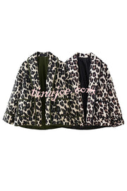 Leopard Print Loose Lapel Pocket Jacket