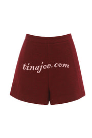 Sweet Dreams Tweed High Rise Pocket Wide Leg Mini Shorts