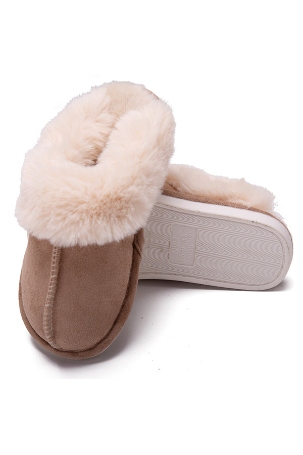 Warm Home Plush Cotton Slippers