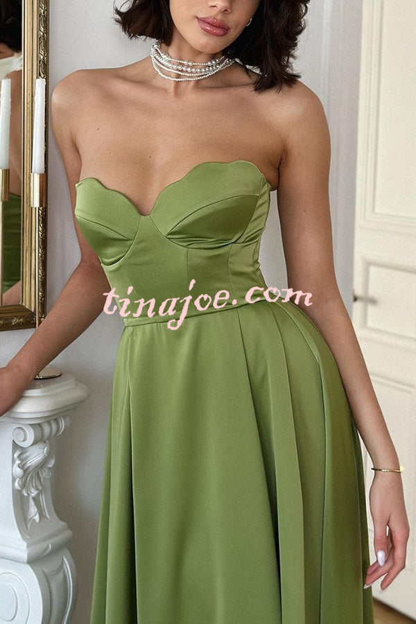 Solid Color Off-shoulder Sleeveless Slim Sexy Midi Dress