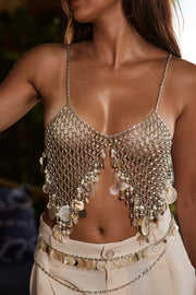 Fashion Sequin Tassel Alloy Body Chain