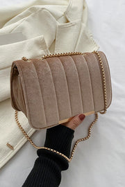 Fashionable Velvet Stylish Chain Simple Crossbody Bag