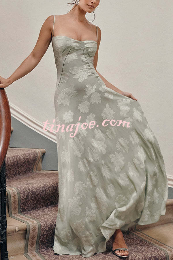 Fashion Sexy Suspenders See-through Holiday Slim Maxi Dress