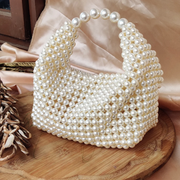 Faux Pearl Handbag