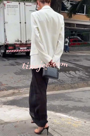 Autumn Avenue Chiffon See-Through Elastic Waist Aladdin Bloomers Pants