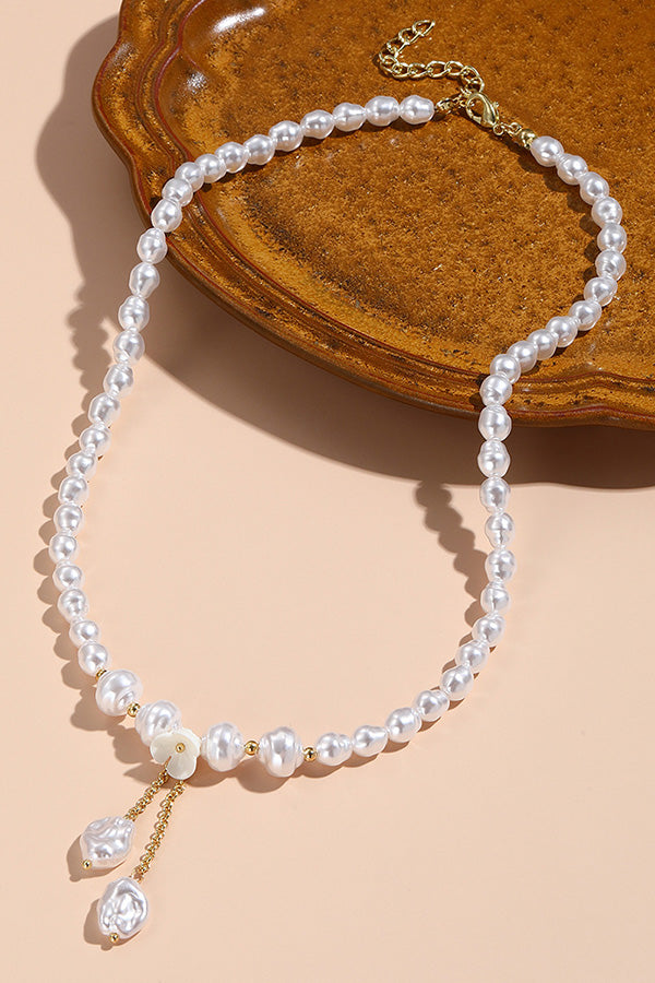 Elegant and Versatile Baroque Pearl Necklace