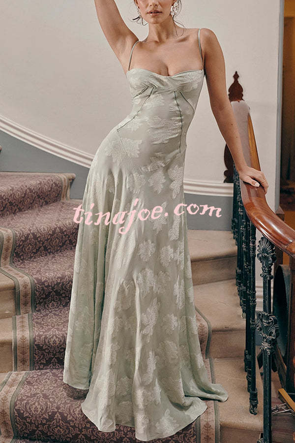 Fashion Sexy Suspenders See-through Holiday Slim Maxi Dress