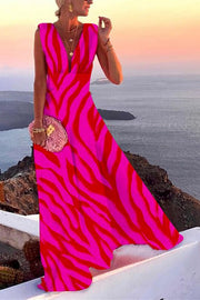 Novel Romance V Neck Maxi Party Dress